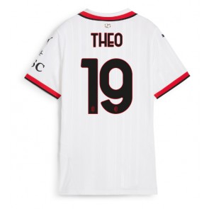 Billiga AC Milan Theo Hernandez #19 Bortatröja Dam 2024-25 Kortärmad